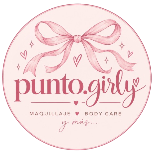 Logo de Punto.Girly con moño rosa